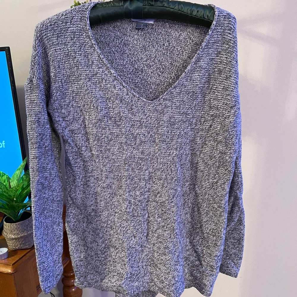 gray oversized sweater